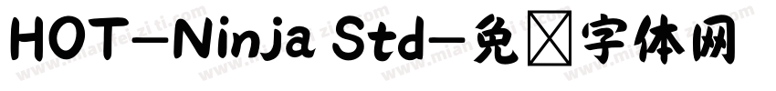 HOT-Ninja Std字体转换